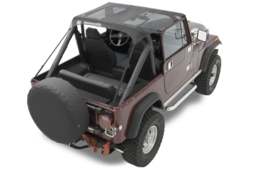 Picture of Bestop 76-86 Jeep Cj7 / 81-85 Scdodge Rambler Cj8 / 87-91 Wrangler YJ Traditional Bikini (Mesh)