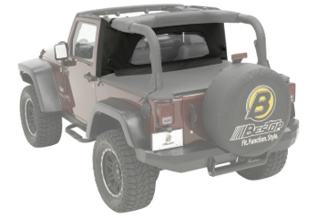 Picture of Bestop Around Windjammer - 97-02 Jeep Wrangler TJ Wrap (Black Denim)