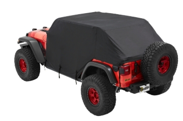 Picture of Bestop 07-18 Jeep Wrangler JK / 18-26 JL 4-Door All Weather Trail Cover (Black Trektop)