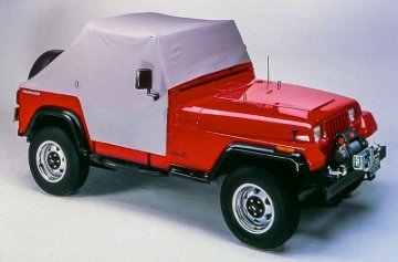 Picture of Bestop 76-86 Jeep Cj7 / 87-91 Wrangler YJ All Weather Trail Cover (Charcoal / Gray)