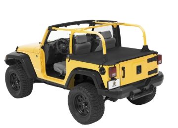 Picture of Bestop 07-18 Jeep Wrangler JK 2-Door Duster Deck Cover (Black Diamond)