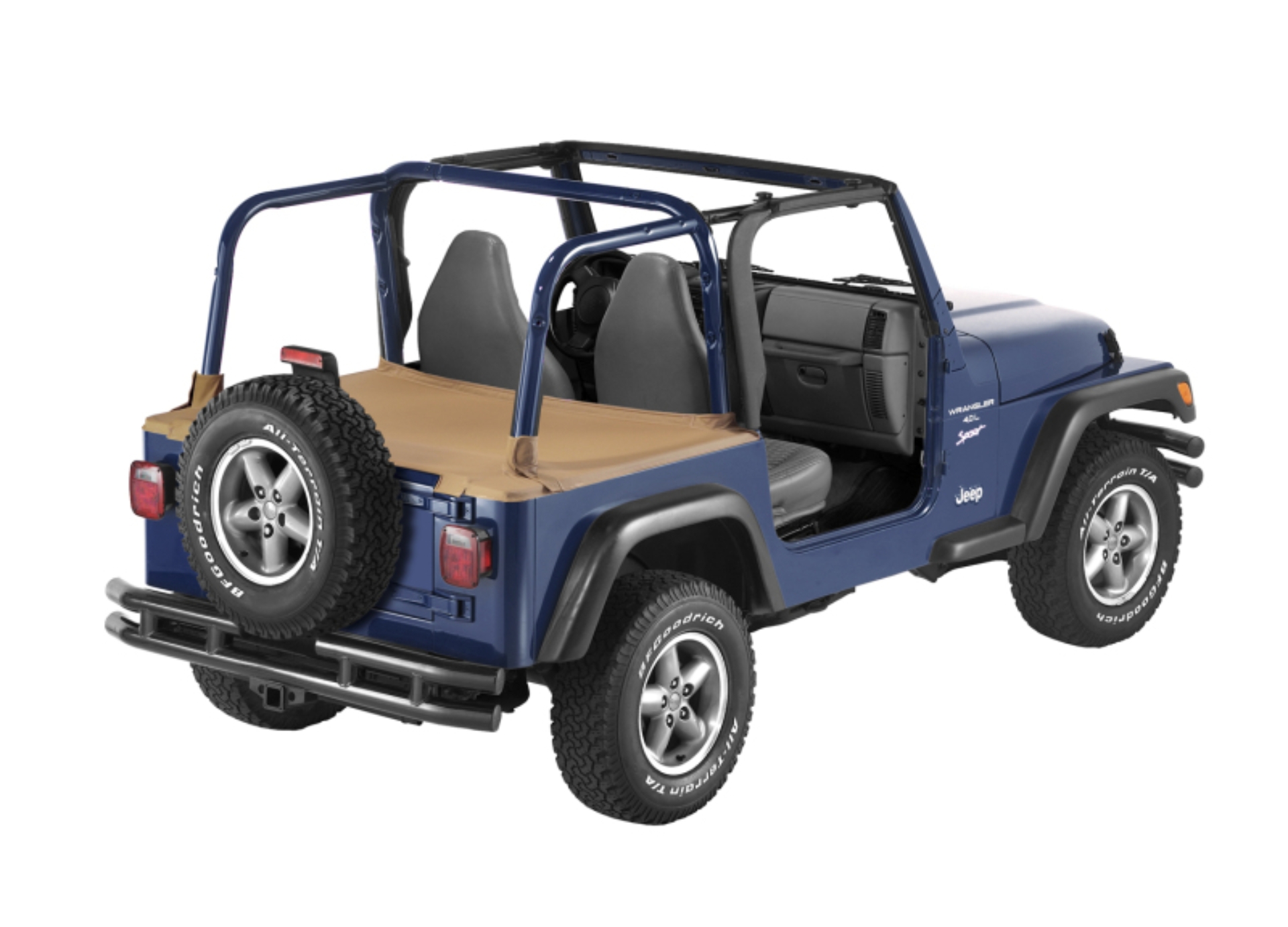 Picture of Bestop 97-02 Jeep Wrangler TJ Duster Deck Cover (Spice Factory Soft Top)