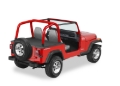 Picture of Bestop 87-91 Jeep Wrangler YJ Duster Deck Cover (Black Denim)