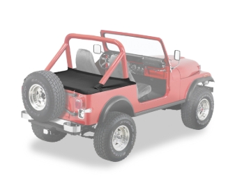 Picture of Bestop 80-86 Jeep Cj7 / 87-91 Wrangler YJ Duster Deck Cover (Supertop Black Denim)