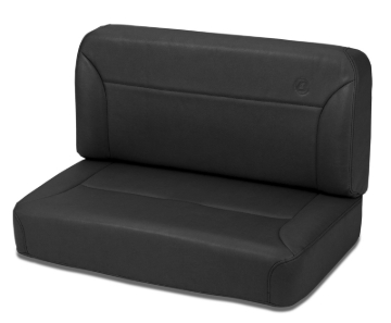 Picture of Bestop Back Seat - 55-83 Jeep Cj5 Rear Trailmax II Fixed (All Vinyl Black Denim)