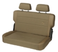 Picture of Bestop N-Tumble Seat - 55-83 Jeep Cj5 Rear Trailmax II Fold (Center Fabric Insert Spice)