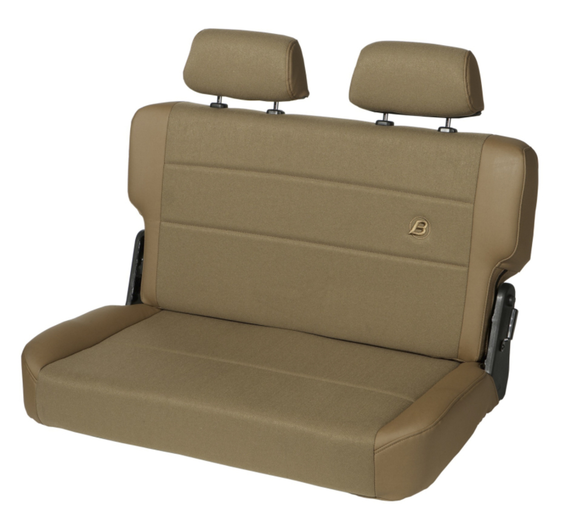 Picture of Bestop N-Tumble Seat - 55-83 Jeep Cj5 Rear Trailmax II Fold (Center Fabric Insert Spice)