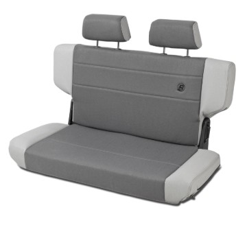 Picture of Bestop N-Tumble Seat 97-06 Jeep Wrangler TJ Rear Trailmax Fold (Center Fabric Insert Charcoal/Gray)