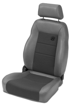 Picture of Bestop 76-86 Jeep Cj7 Front Passenger Side Trailmax II Pro Seat (Center Fabric Insert Charcoal/Gray)