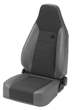 Picture of Bestop 76-86 Jeep Cj7 Front Trailmax II Sport Seat (Center Fabric Insert Charcoal/Gray)