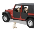 Picture of Bestop 07-18 Jeep Wrangler JK Element Panels (Front Doors Black)