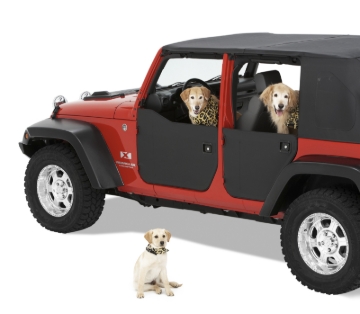 Picture of Bestop 07-18 Jeep Wrangler JK Element Panels (Front Doors Black)