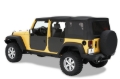 Picture of Bestop 07-18 Jeep Wrangler JK 4-Door Element Panels (Rear Doors Black)