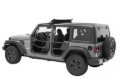 Picture of Bestop 20-26 Jeep Gladiator / 18-26 Wrangler JL 4-Door Element Doors (Rear Matte Black)