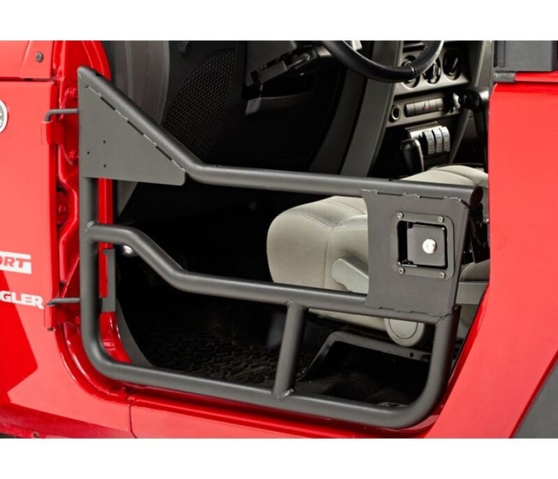 Picture of Bestop 07-18 Jeep Wrangler JK Element Doors (Front Doors Matte Black)