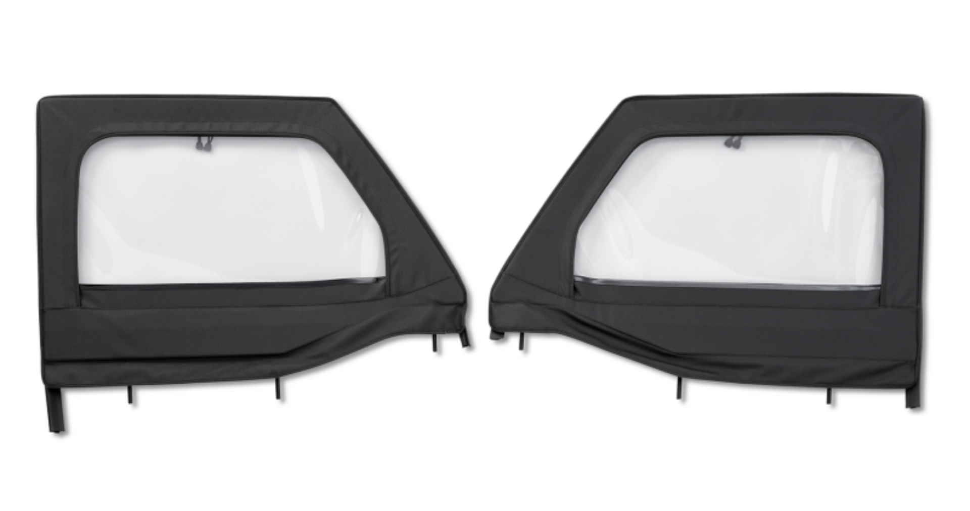 Picture of Bestop 20-26 Jeep Gladiator / 18-26 Wrangler JL Element Upper Doors (Front Black Diamond)