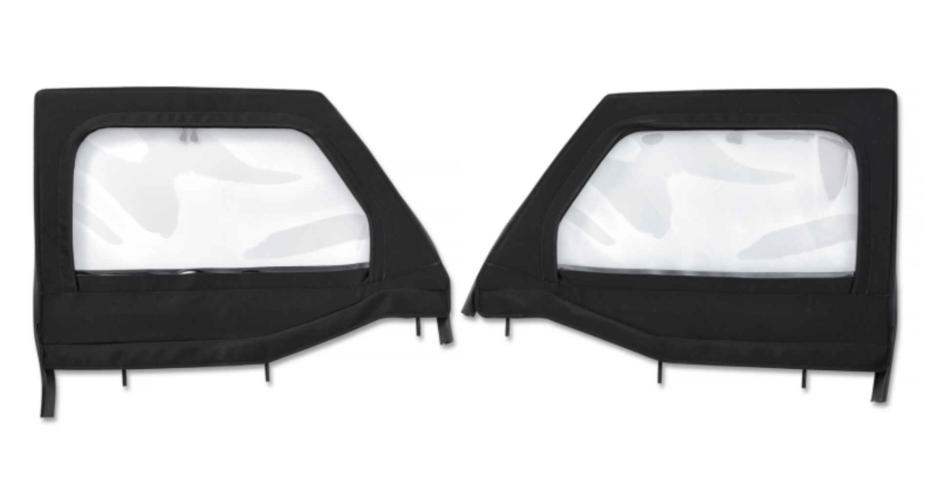 Picture of Bestop 20-26 Jeep Gladiator / 18-26 Wrangler JL Element Upper Doors (Front Black Twill)
