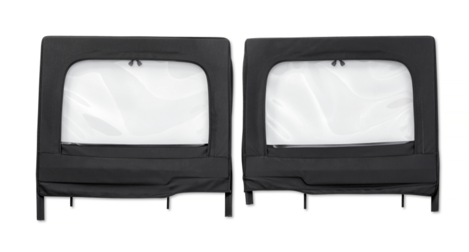 Picture of Bestop 20-26 Jeep Gladiator / 18-26 Wrangler JL 4-Door Element Upper Doors (Rear Black Diamond)