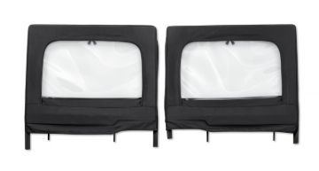 Picture of Bestop 20-26 Jeep Gladiator / 18-26 Wrangler JL 4-Door Element Upper Doors (Rear Black Diamond)