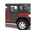 Picture of Bestop 07-18 Jeep Wrangler JK 4-Door Full Fabric Doors (Rear Doors Black Twill)