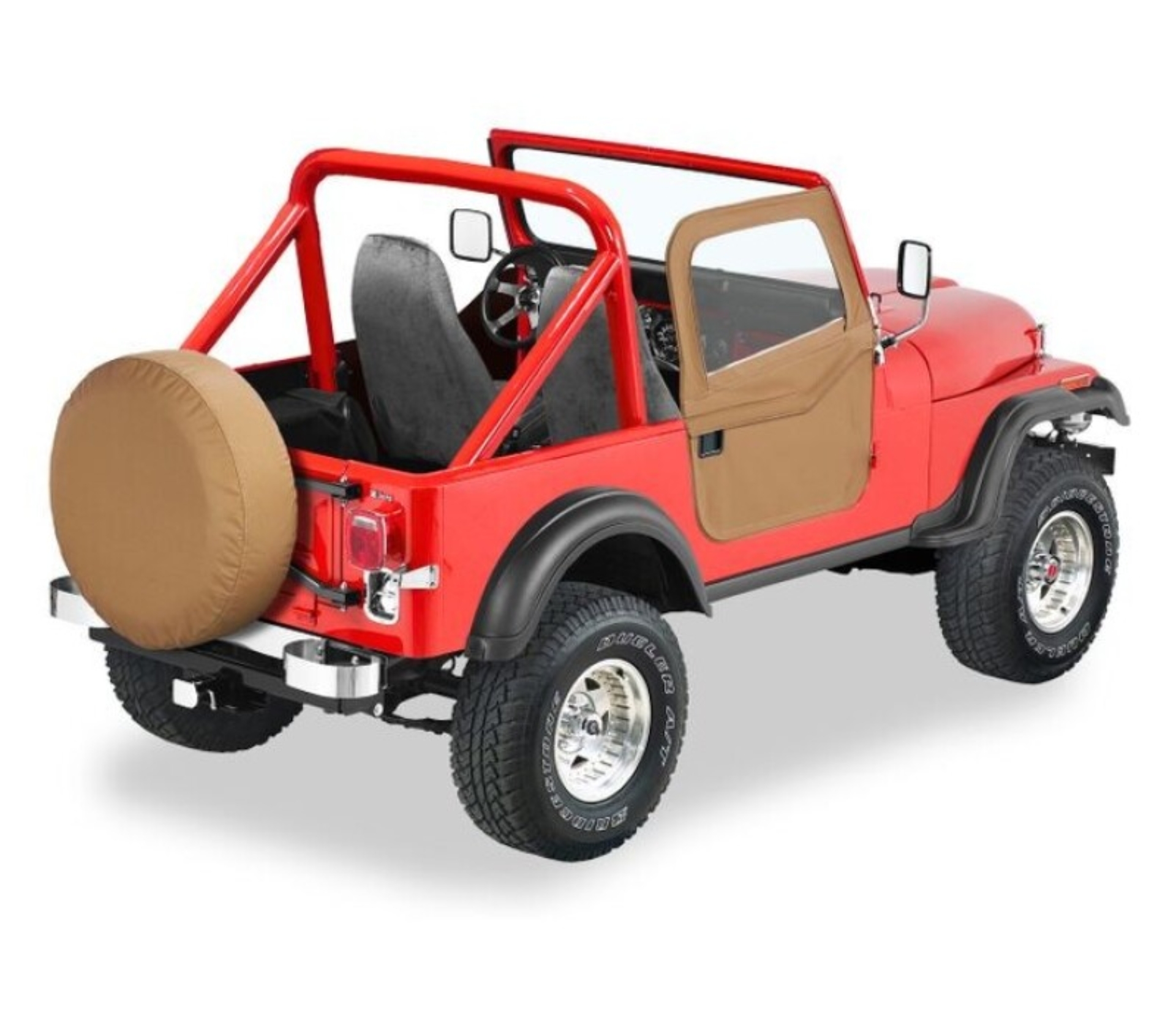 Picture of Bestop 76-86 Jeep Cj7 Full Fabric Doors (Spice)