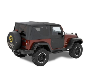 Picture of Bestop 07-18 Jeep Wrangler JK Full Fabric Doors (Front Doors Black Twill)