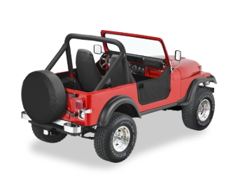 Picture of Bestop 76-86 Jeep Cj7 / 81-85 Scdodge Rambler Cj8 Lower Fabric Doors (Black Denim)