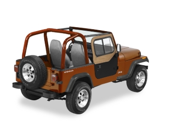 Picture of Bestop 88-95 Jeep Wrangler YJ Upper Door Sliders Spice Single Sliding Window)