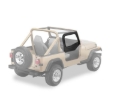 Picture of Bestop 88-95 Jeep Wrangler YJ Upper Fabric Doors (Rounded Upper Corner Black Denim)