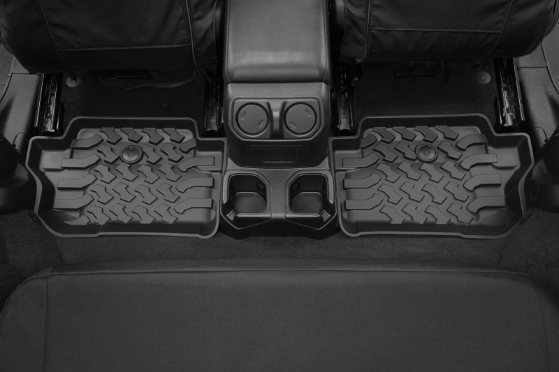 Picture of Bestop 18-26 Jeep Wrangler JL 2-Door Rear Floor Mats (Black)