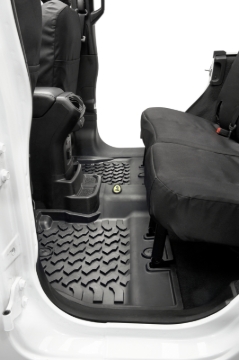 Picture of Bestop 18-26 Jeep Wrangler JL 4-Door Exc. 4Xe Rear Floor Mats (Black)