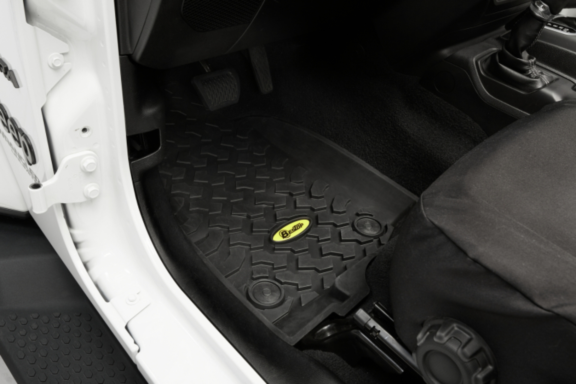 Picture of Bestop 20-26 Jeep Gladiator / 18-26 Wrangler JL Front Floor Mats (Black)