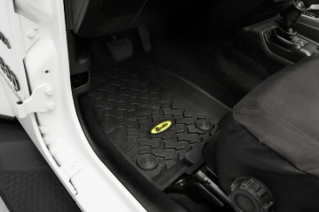 Picture of Bestop 20-26 Jeep Gladiator / 18-26 Wrangler JL Front Floor Mats (Black)