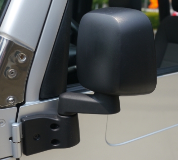 Picture of Bestop 87-95 Jeep Wrangler YJ / 97-06 Wrangler TJ Door Mirror Set (Black Abs Composite)