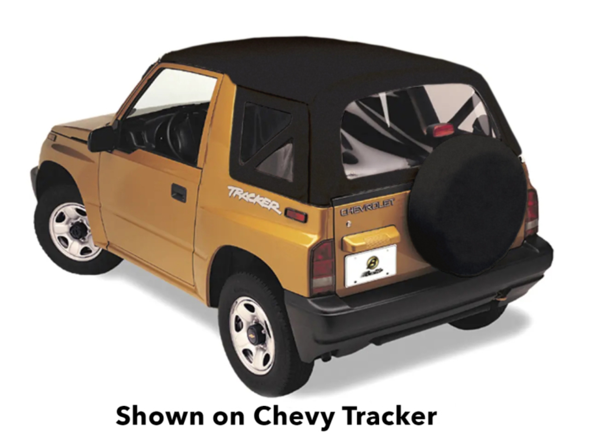 Picture of Bestop 95-98 Tracker/Sidekick Replace A-Top (Black Crush Clear Windows No Door Skins Included)