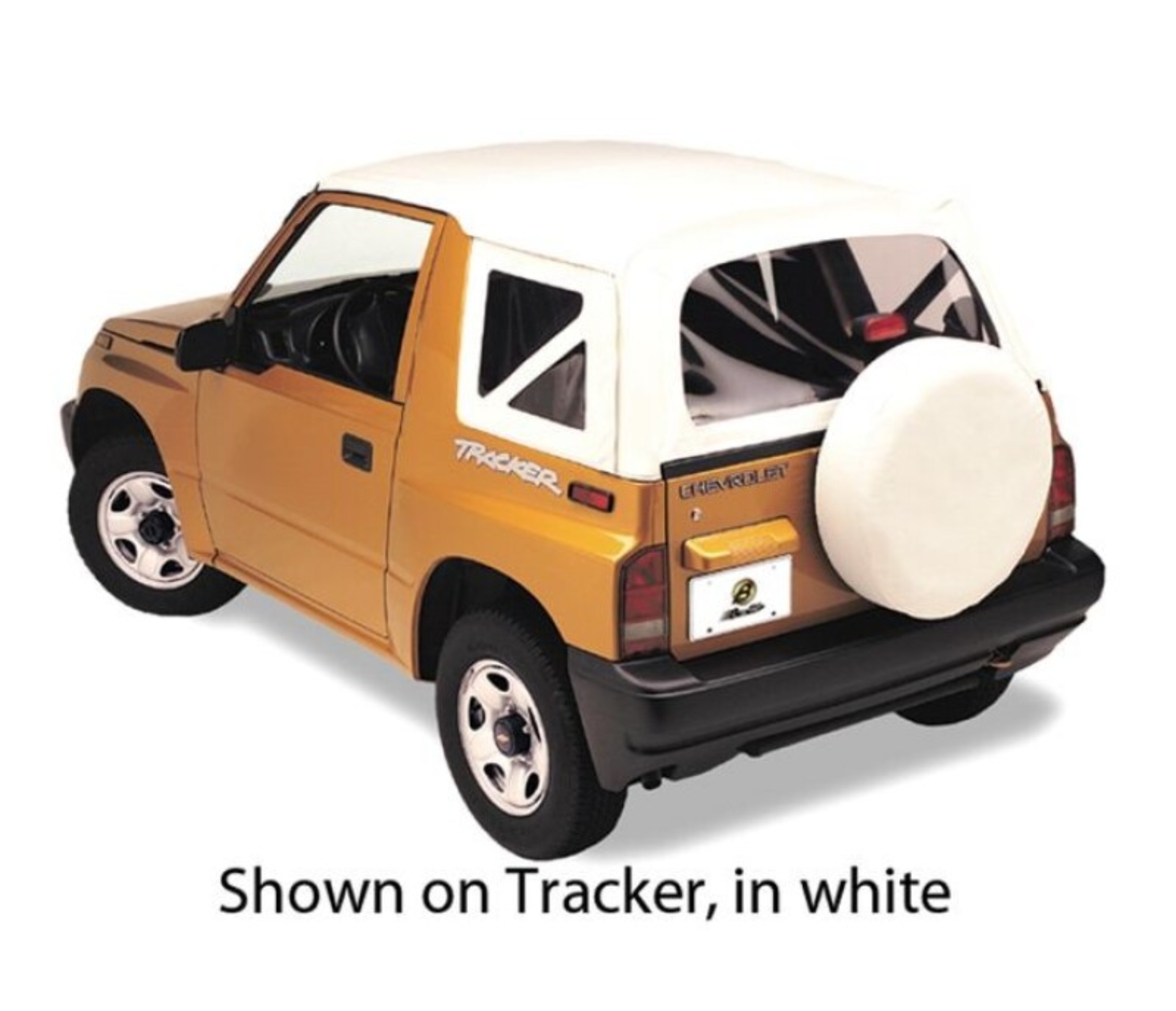 Picture of Bestop 95-98 Tracker/Sidekick Replace A-Top (White Denim Clear Windows No Door Skins Included)