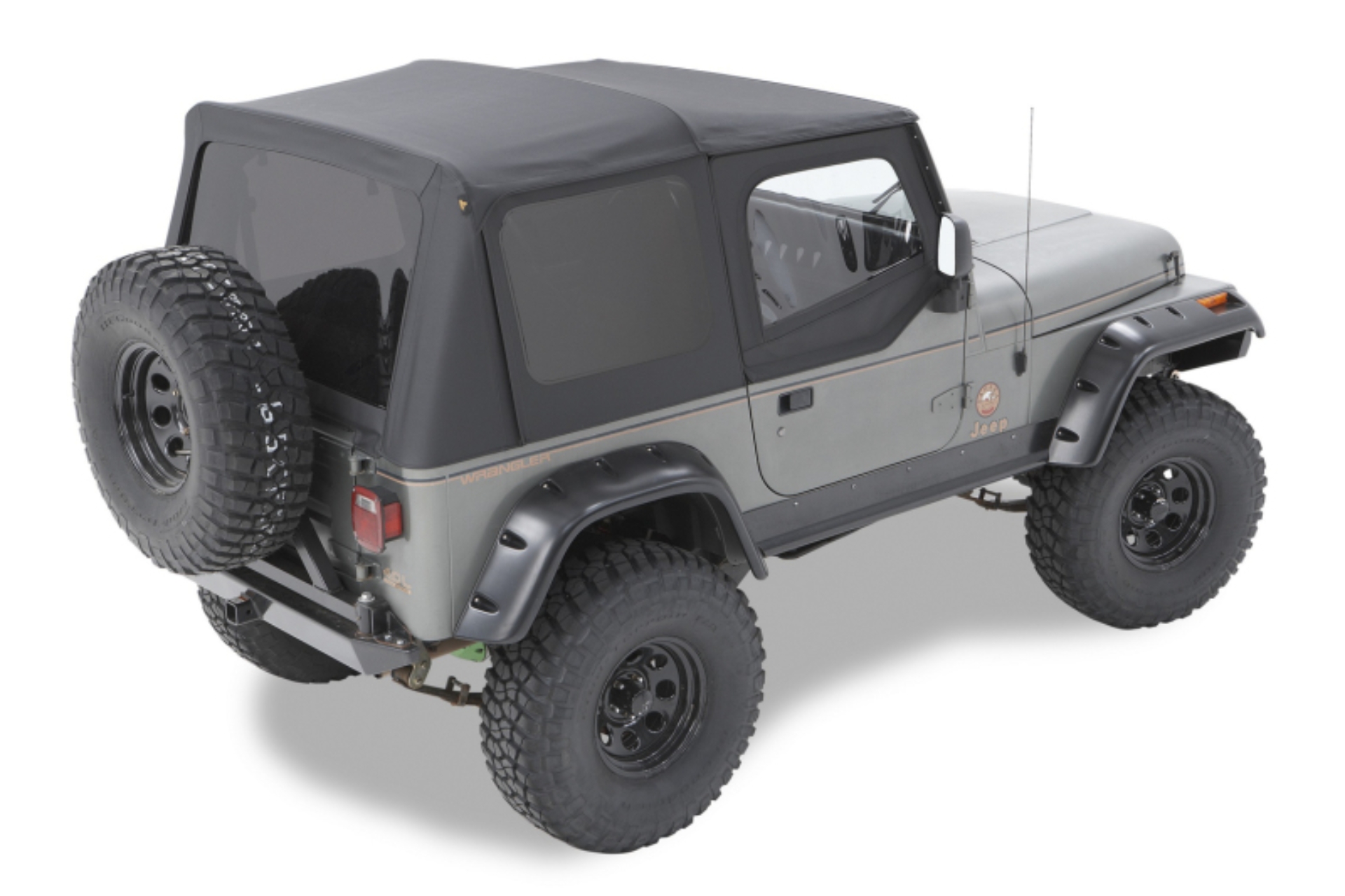 Picture of Bestop A-Top For OEM - Jeep 87 Wrangler YJ Replace (Black Crush Clear Windows Door Skins Included)