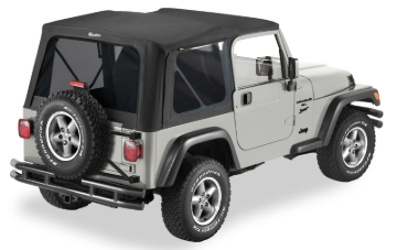 Picture of Bestop 03-06 Jeep Wrangler TJ Exc Unlimited Replace A-Top (Blk Diamond Tinted Windows No Door Skins)