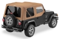 Picture of Bestop 97-02 Jeep Wrangler TJ Replace A-Top (Spice Sailcloth Tinted Windows Upper Door Skins )