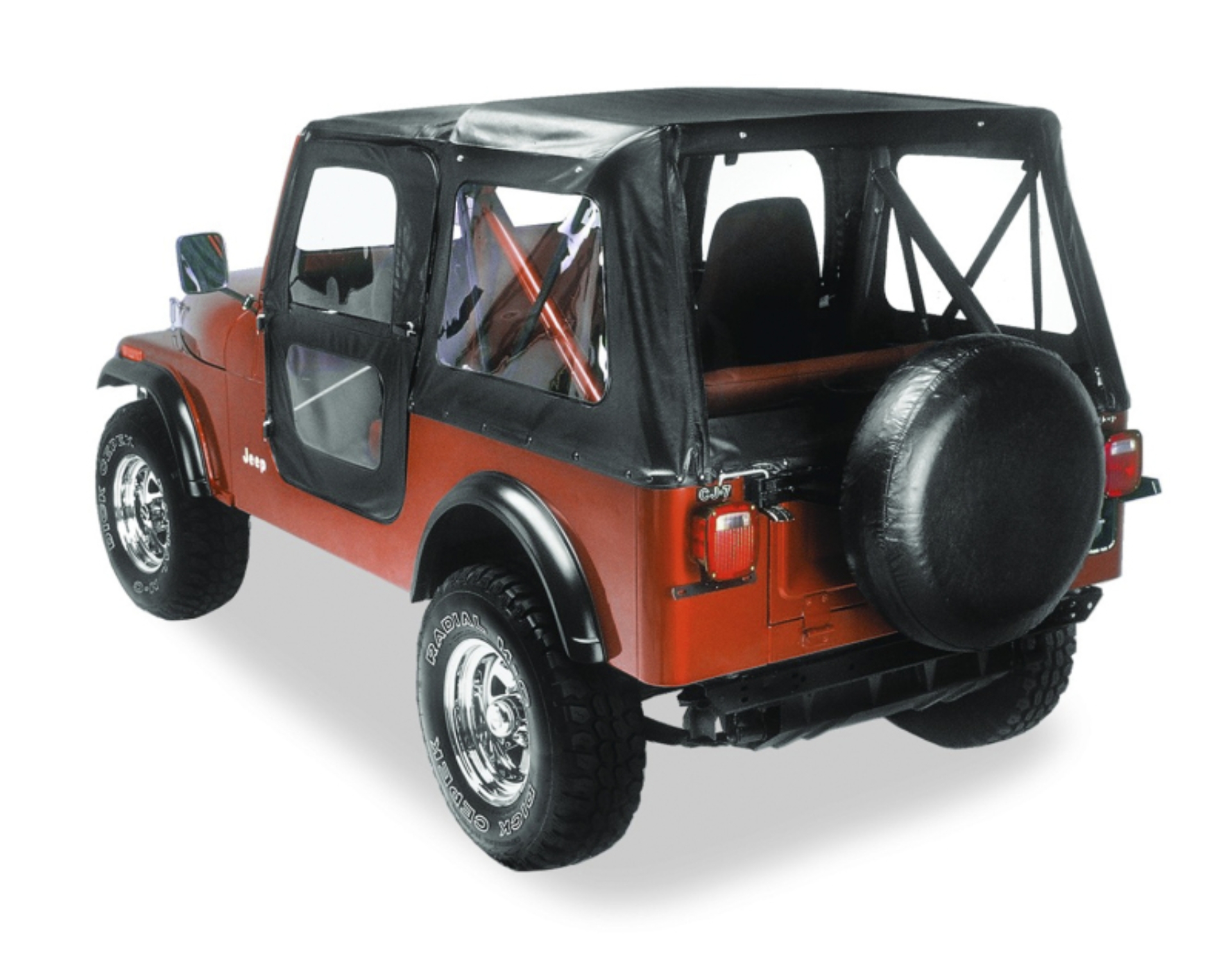 Picture of Bestop A-Top For OEM - 76-83 Jeep Cj5 Replace (Black Crush Clear Windows Door Skins Included)