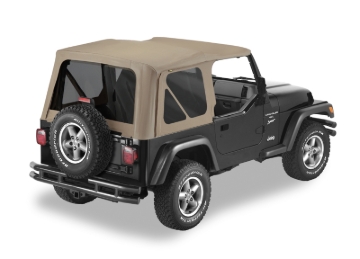 Picture of Bestop 97-02 Jeep Wrangler TJ Replace A-Top (Dark Tan Tinted Windows No Door Skins Included)