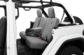 Picture of Bestop 18-23 Jeep Wrangler JL 4-Door Exc. 4Xe Rear W/ Fold Down Arm Rest Seat Covers (Charcoal)