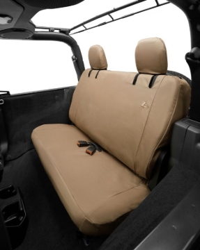 Picture of Bestop 18-23 Jeep Wrangler JL 2-Door Rear Seat Covers (Tan)