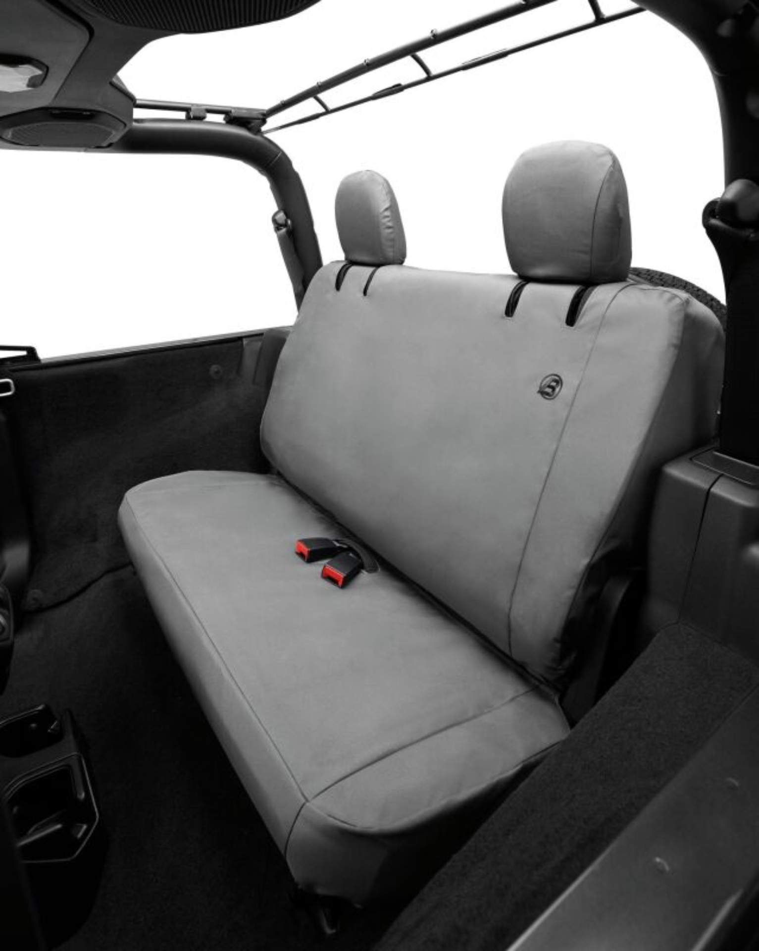 Picture of Bestop 18-23 Jeep Wrangler JL 2-Door Rear Seat Covers (Charcoal)