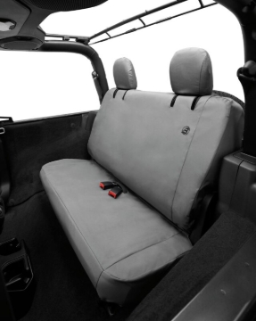 Picture of Bestop 18-23 Jeep Wrangler JL 2-Door Rear Seat Covers (Charcoal)