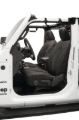 Picture of Bestop 20-23 Jeep Gladiator / 18-2023 Wrangler JL 4-Door Front Seat Covers (Black Diamond)