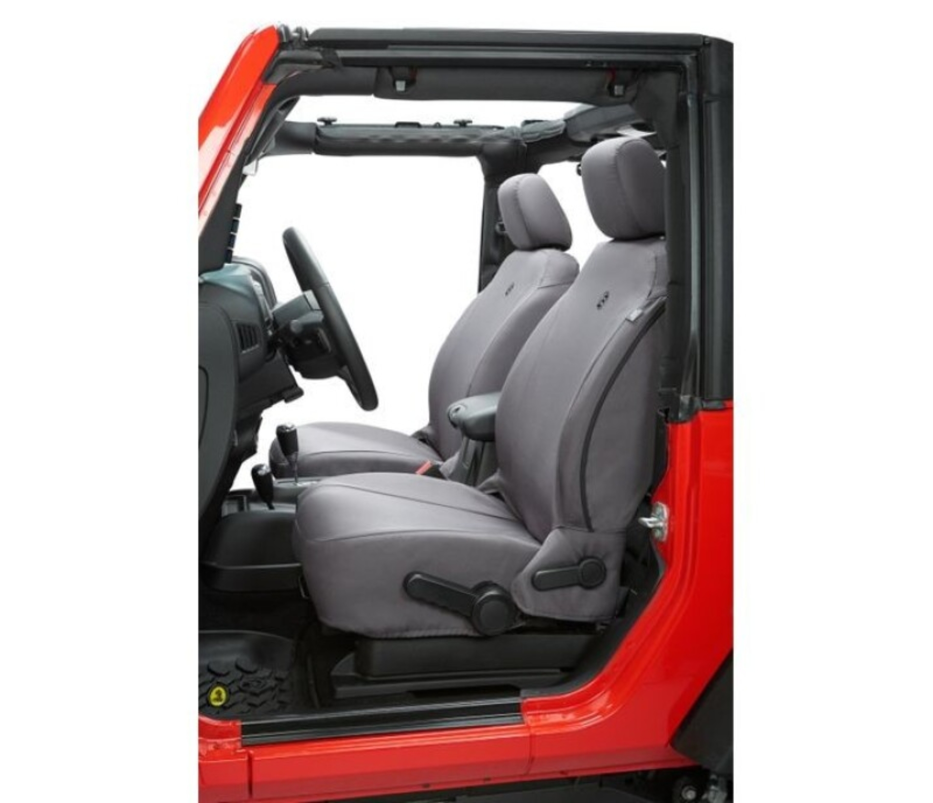 Picture of Bestop 07-12 Jeep Wrangler JK Front Seat Covers (Charcoal)