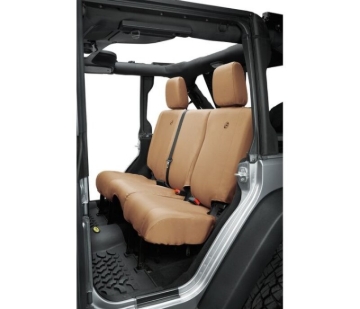 Picture of Bestop 13-18 Jeep Wrangler JK 4-Door Rear Seat Covers (Tan)