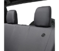 Picture of Bestop 07-18 Jeep Wrangler JK 2-Door Rear Seat Covers (Black Diamond)