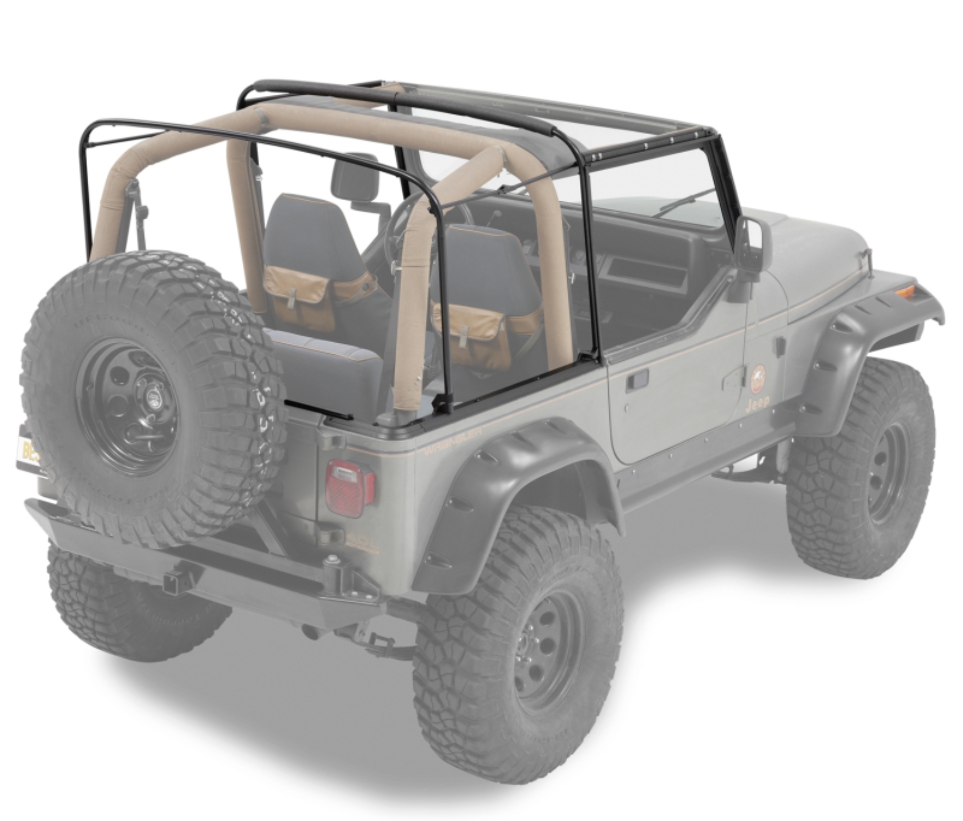 Picture of Bestop 88-95 Jeep Wrangler YJ Bow & Fdodge Rame Hardware Kit (Factory Style Replacement)